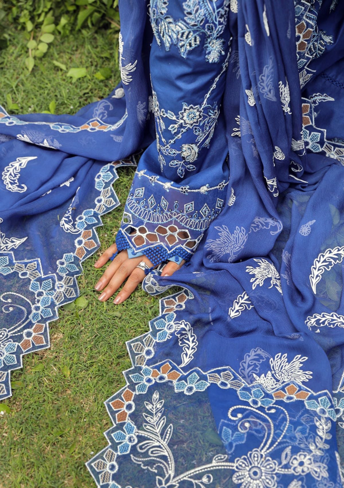 Lawn Collection - Qalamkar - Festive Lawn 24 - PS#08 - FARHEEN