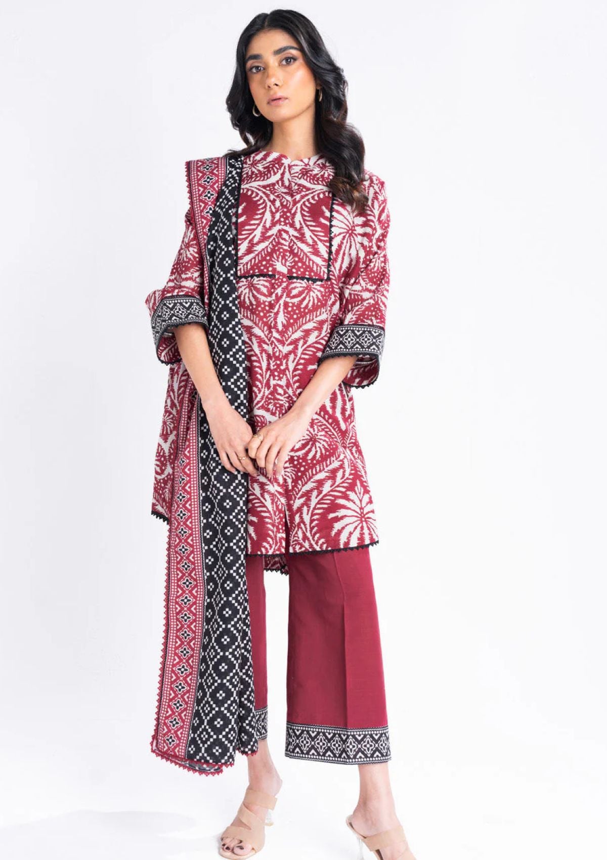 Winter Collection - Al Karam - Unstitched 24 - FW-15-24-MAROON