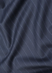 Loro Piana Highlander 13 Micron Super 210's Wool & Silk Fabric - D Blue