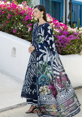Lawn - Elaf Premium - Santorini Prints 26 - EPN#03A - STARRY NIGHT