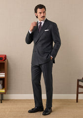 Guabello Super 150's Seven Wool Fabric - Grey