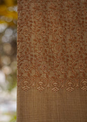 Pashmina Ari Work Shawl D - 129B - Brown
