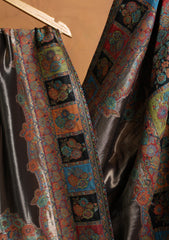 Pashmina Zari Jamawar Shawl D#18 - Black