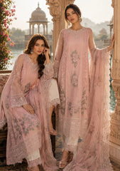 Formals - Noor By Saadia Asad - Nooriyah Luxury Embroidered Chiffon 26 - D#02 - Satin Rose