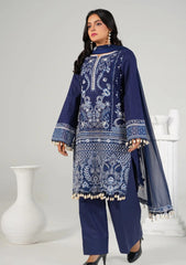 Lawn - Abeer Rasheed - Laal - Luxury 26 - Blue