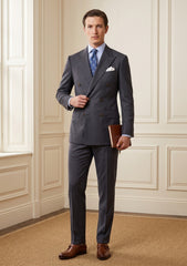 Cavani Four Season Wool Selvage Plain - Charcoal Grey
