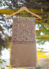 Pashmina Emboridered Shawl D - 159 - Brown