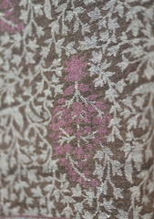 Pashmina Kaani Work Shawl D - 08 - D Grey