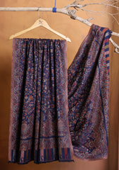 Pashmina Jamawar Shawl D#204 - N Blue