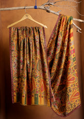 Pashmina Jamawar Shawl D#20 - Yellow