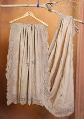 Pashmina Chantilly Patch Work Shawl D#04 - Skin
