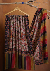 Pashmina Kalamkari Needle Work Shawl D#22 - Multi 1