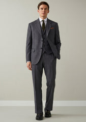 Loro Piana Wish 15 Micron Wool Super 170's Fabric - Brown