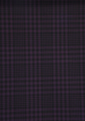Dechamps Suiting Selvage Check Wool Fabric - D Purple