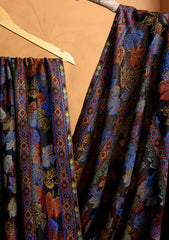 Pashmina Jamawar Shawl D#11 - Black 1