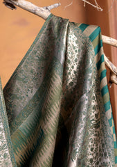 Pashmina Zari Jamawar Shawl D#103 - Green