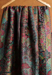 Pashmina Zari Jamawar Shawl D#61 - Black