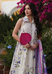 Lawn - Farah Talib Aziz - Luxury Unstitched 26 - FTA#01 - Evita Ivory