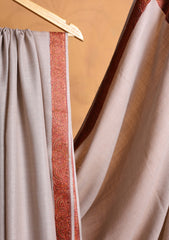 Pashmina Embroidered Border Shawl D#13 - Skin 4