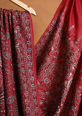 Pashmina Embroidered Jaaldar Shawl D#15 - Maroon