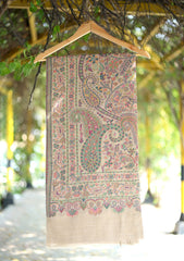 Pashmina Jamawar Shawl D - 44 - Skin