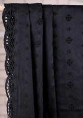 Embroidered Lawn Summer Shawl D#64 - Black