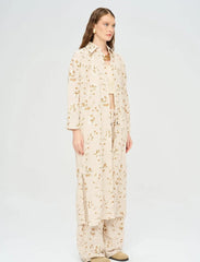 Pret - Moven - Bohemian Style Maxi Dress with Floral Embroidery and Sequins - Skin
