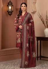 Winter - Riwaj - Printed Marina - 3 Pcs - Wool Shawl 25 - D#53