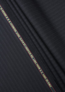 Loro Piana Wish 15 Micron Wool Super 170's Fabric - Black