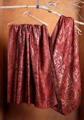 Pashmina Zari Jamawar Shawl D#87 - Maroon