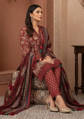 Winter - Riwaj - Printed Marina - 3 Pcs - Wool Shawl 25 - D#53