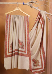 Pashmina Embroidered Border Shawl D#270 - Skin