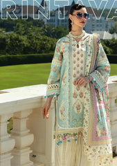 Lawn - Elaf Premium - Prints 25 - EPE-03B - DAHLIA DREAM