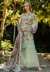 Lawn - Elaf Premium - Print Chikankari 25 - ELK-03A FLOREALE