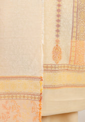 Winter - Riwaj - Jamawar Peach Leather Suit - Edit 25 - D#01 - L Peach