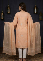 Formals - Riwaj - Fancy 26 -  Ari & Mukesh Work - 2 Pcs - D#01 - L Peach