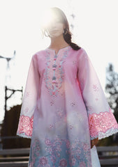Lawn - Mushq - Solace 26 - Ombre Chikankari - MUNSS#207 - Faint Blossom