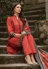 Winter - Riwaj - Printed Marina - 3 Pcs - Wool Shawl 25 - D#51