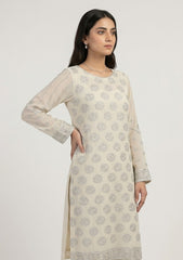 Formals - Riwaj - Fancy Bamber Chiffon - 2 Pcs Suit - CBD#2928 - Cream