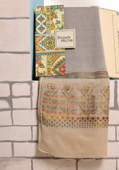 Jacquard Lawn Summer Shawl D#23 - Skin
