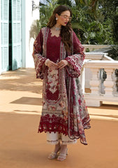 Lawn - Elaf Premium - Signature Embroidered Prints 26 - ESA#02B - RUBY LADY