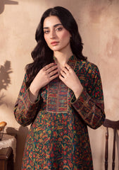 Pret - Riwaj - Silk Kani Zari Jamawar Shirt - Bottle Green