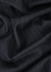 Loro Piana Wish 15 Micron Wool Super 170's Fabric - Black