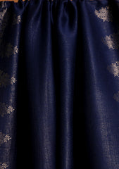 Silk Zari Jamawar Shawl D#01 - N Blue