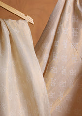 Pashmina Zari Branded Shawl D#02 - Off White