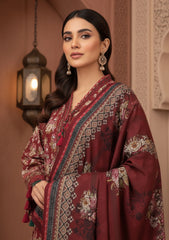 Winter - Riwaj - Printed Marina - 3 Pcs - Wool Shawl 25 - D#53