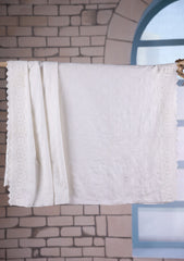 Embroidered Lawn Summer Shawl D#52 - White