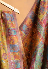 Silk Zari Jamawar Shawl D#39 - Multi