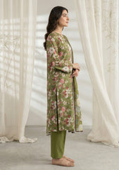 Lawn - Rubaaiyat - Chikankari 26 - Silk Dupatta - D#03 - M Green