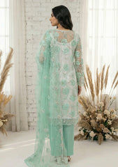 Formals - Riwaj - Fancy Net - 2 Pcs Suit - D#01 - Aqua